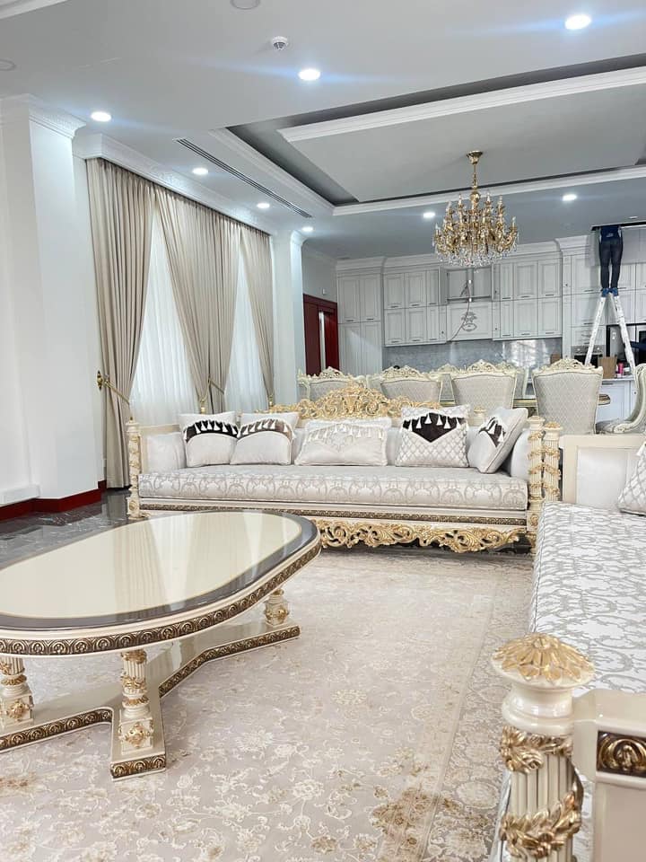 Luxury silk rugs at a VIP client house