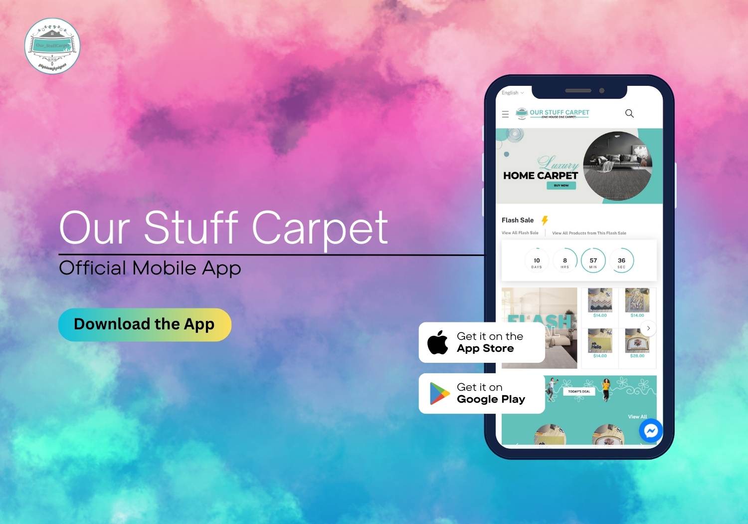 Big News: Our Stuff Carpet Mobile App Now Available for Android & iOS !