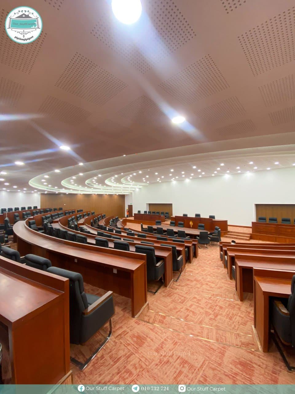 National Assembly Project Carpet Installation in Cambodia | Ourstuff Carpet